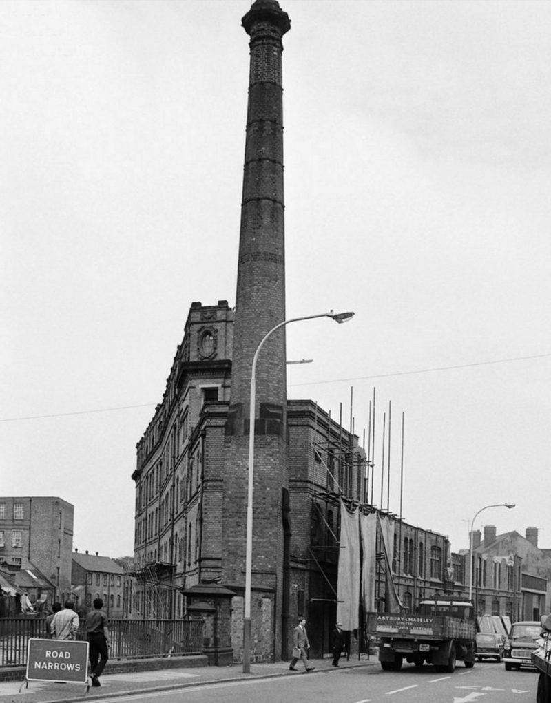 The West End Works under demolition