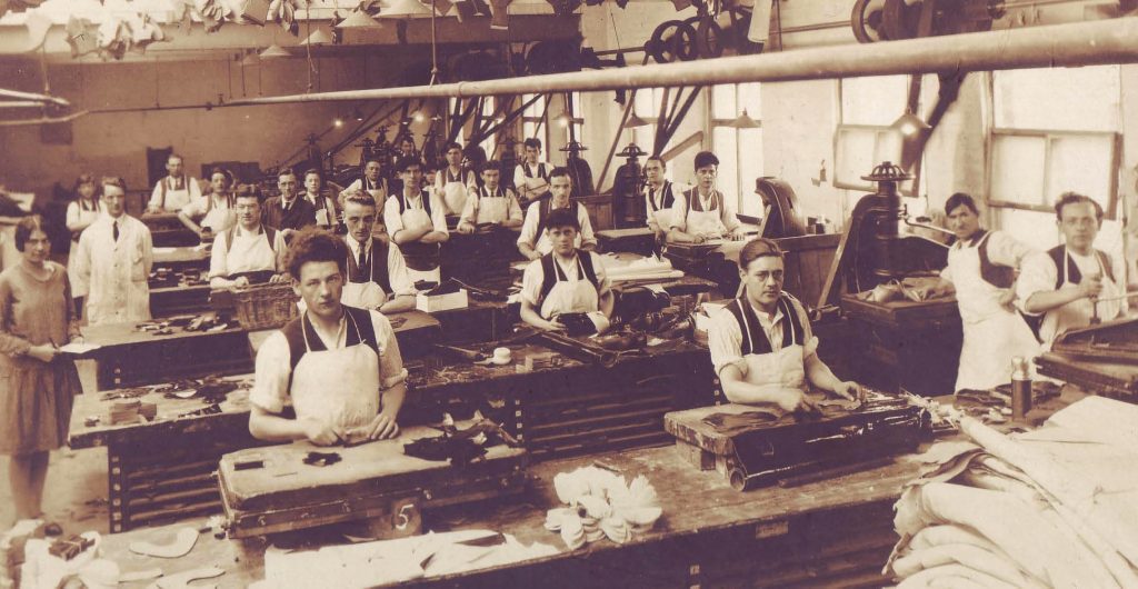 Clicking room at the Enderby CWS factory